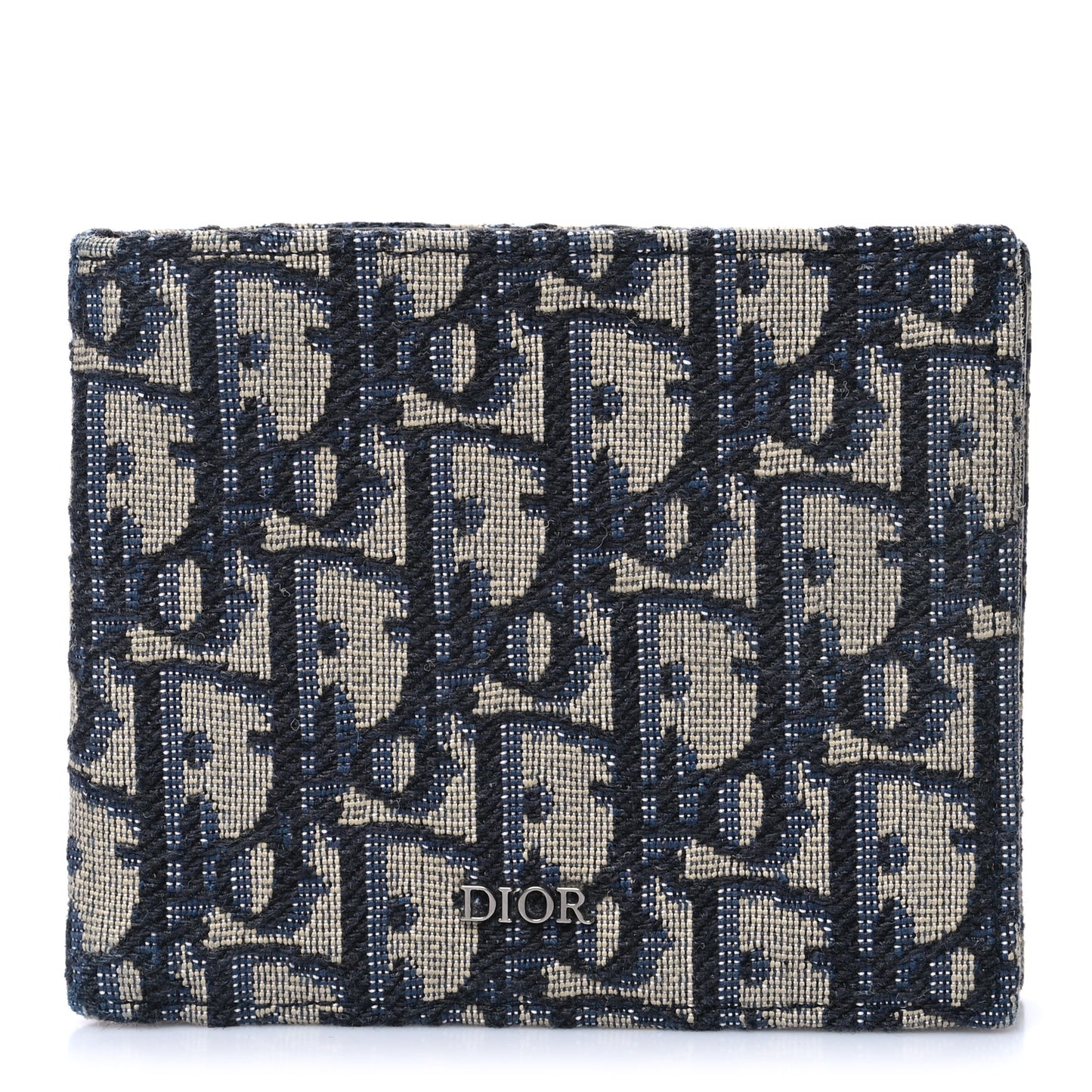 Oblique Bi-Fold Wallet Blue