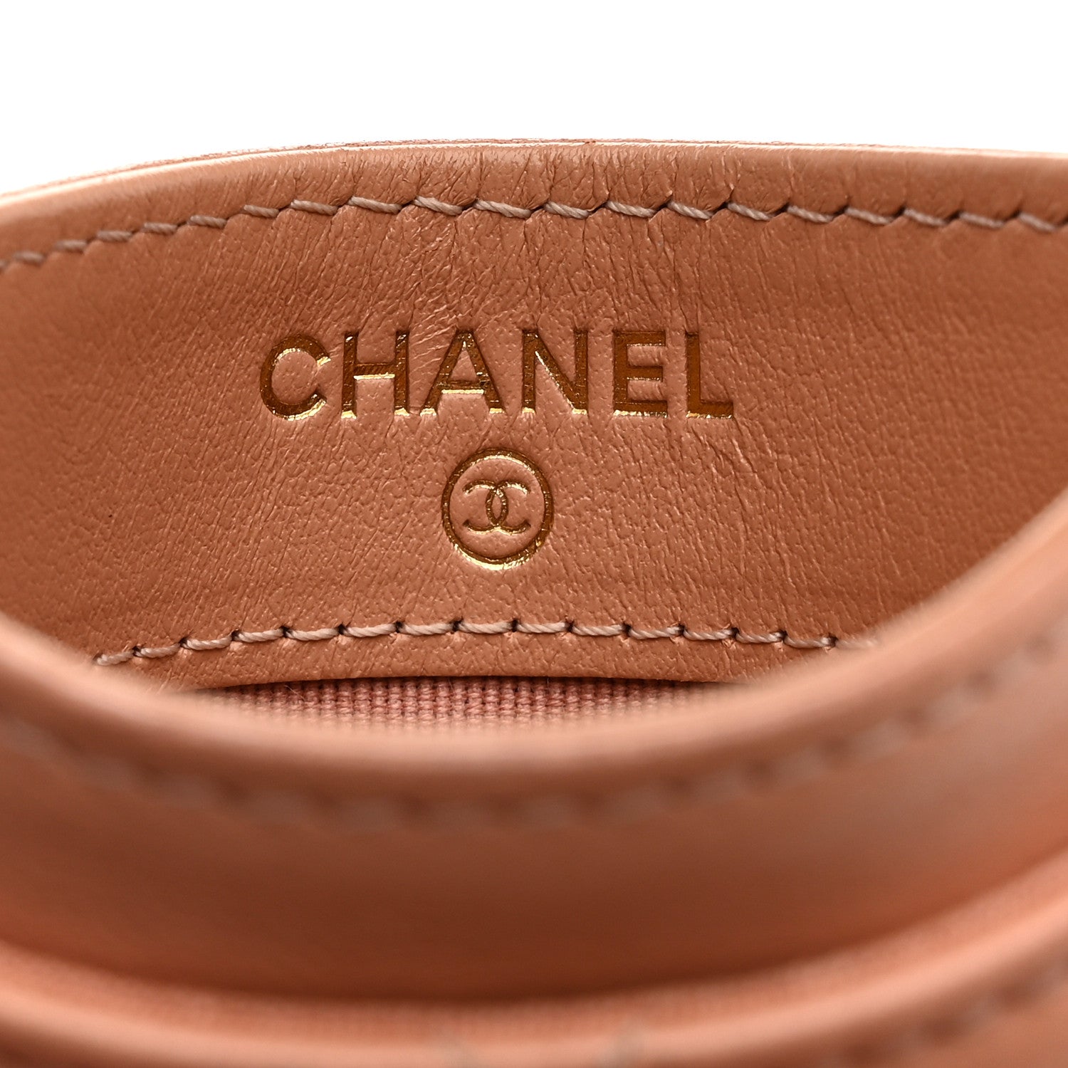 Chanel Lambskin Quilted Chanel 19 Card Holder Brown 6 of 12