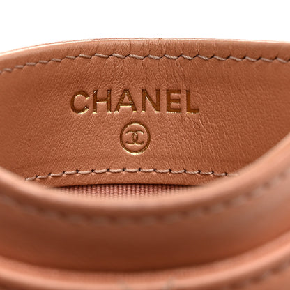 Chanel Lambskin Quilted Chanel 19 Card Holder Brown 6 of 12
