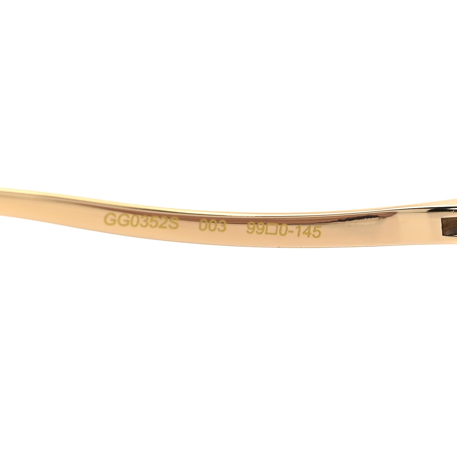 Gucci Rimless Sunglasses GG0352S Gold Flash Pink 6 of 8