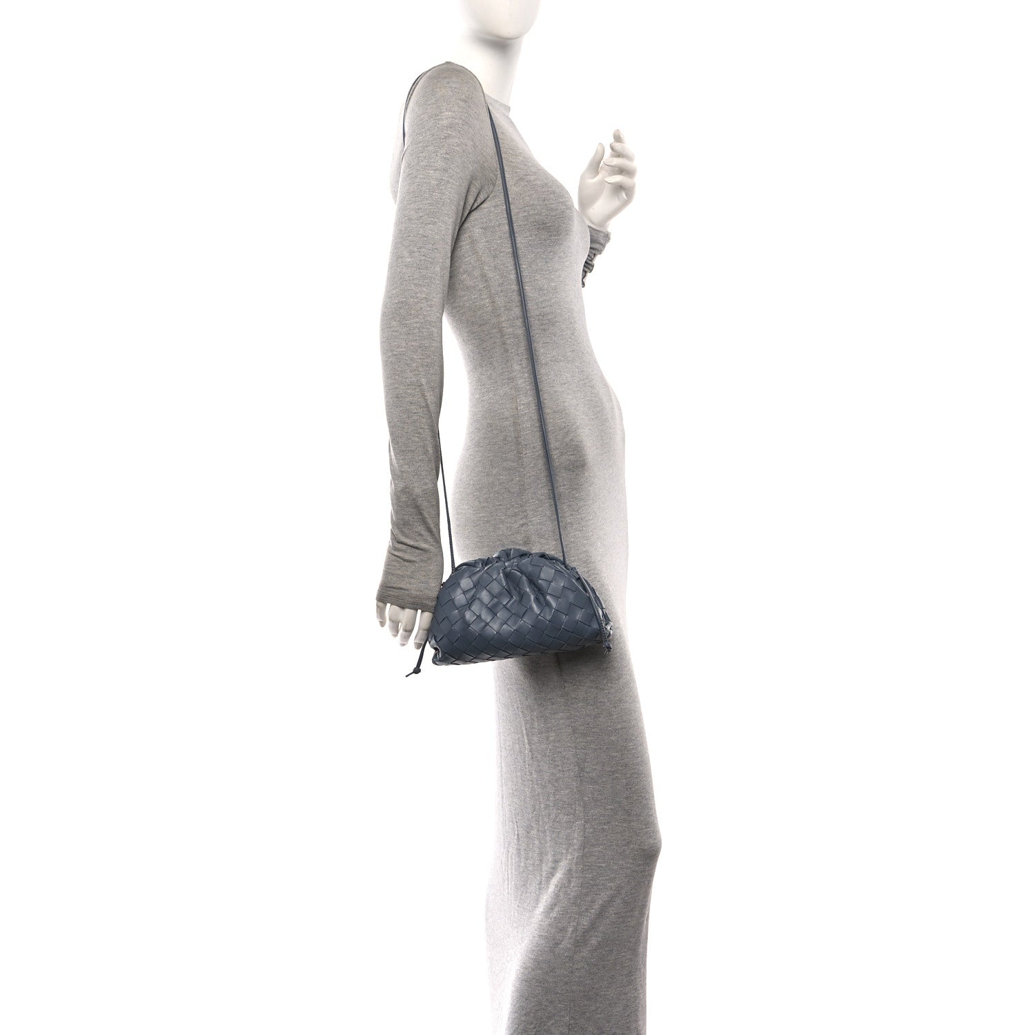 Bottega Veneta Nappa Intrecciato The Mini Pouch Thunder 2 of 11
