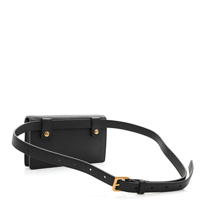 Christian Dior Grained Calfskin Saddle Belt Bag Black 3 of 11