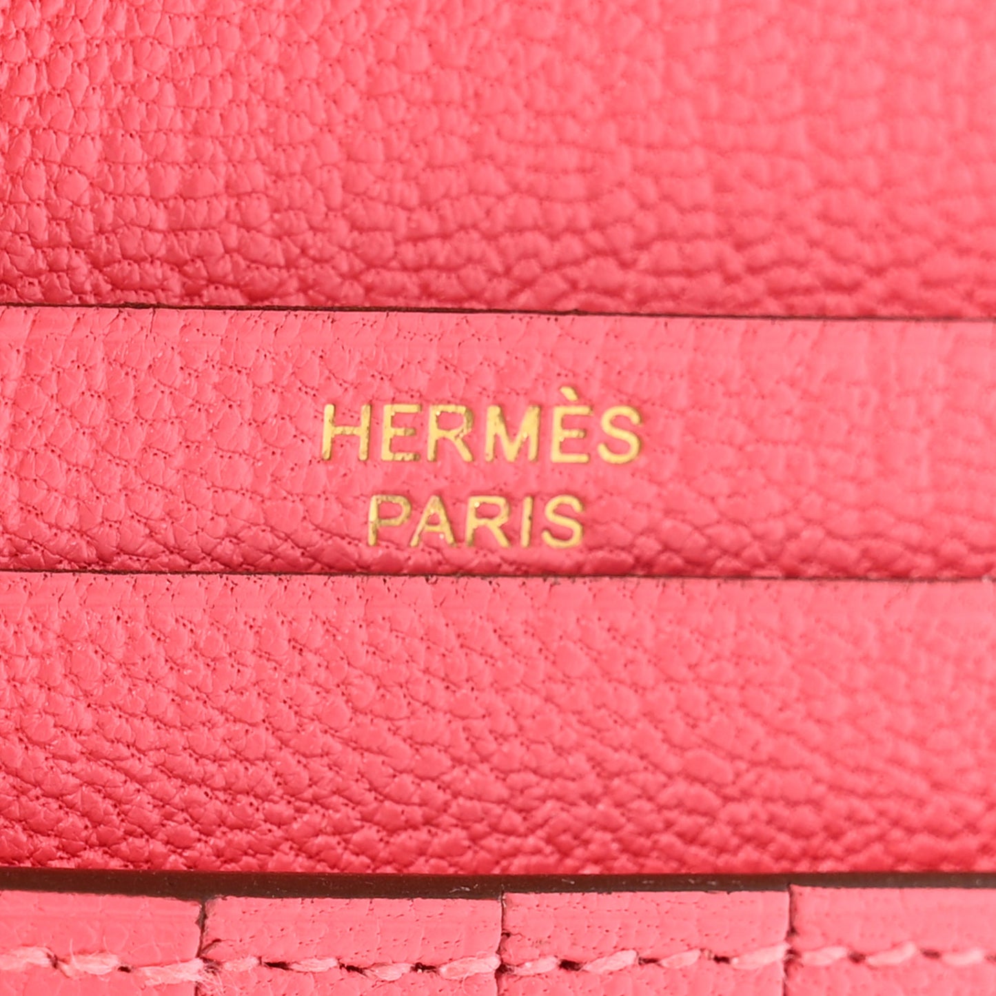 Chevre Mysore Bearn Compact Wallet Rose Lipstick