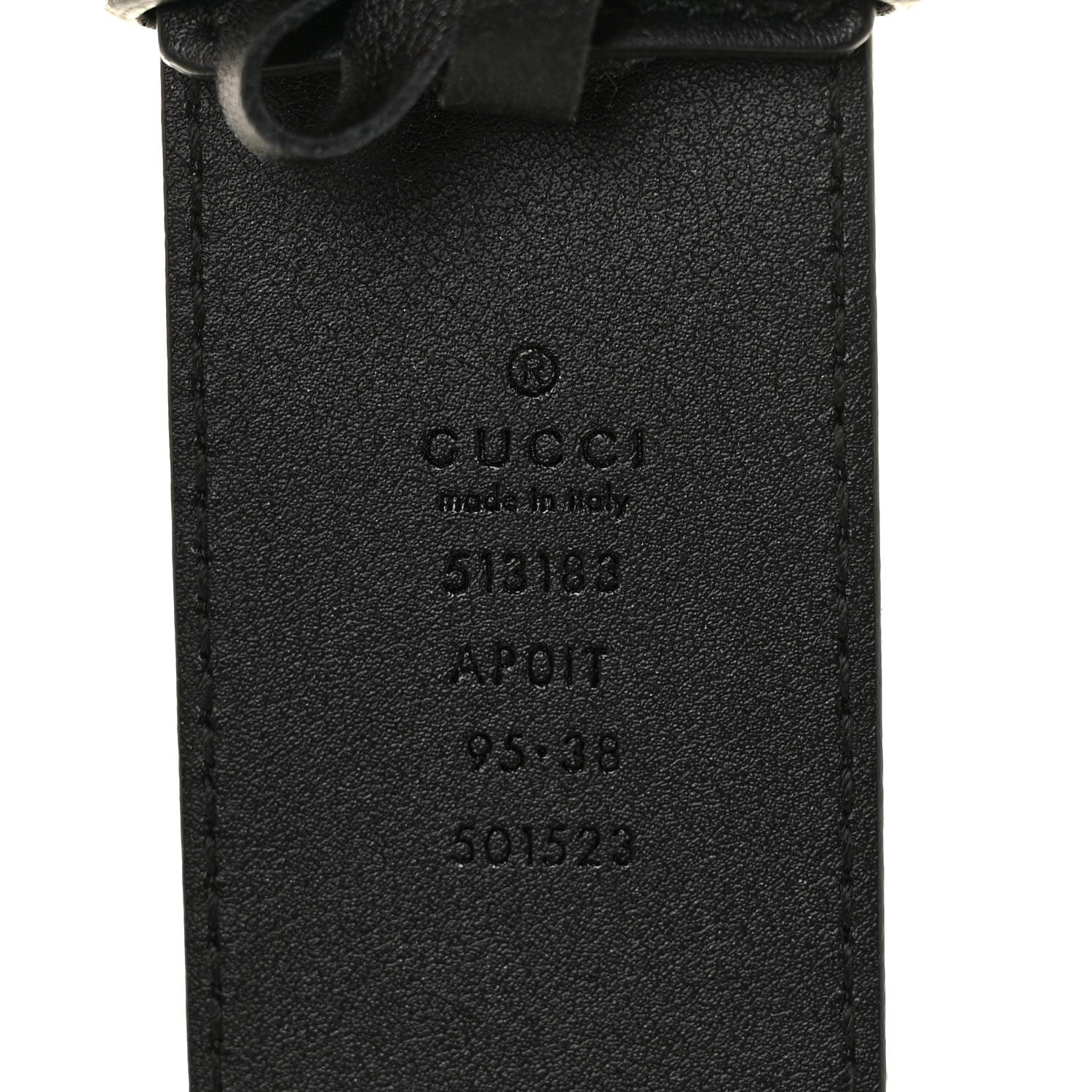 Gucci Calfskin Crystal Double G 40mm Belt 95 38 Black Multicolor 3 of 6