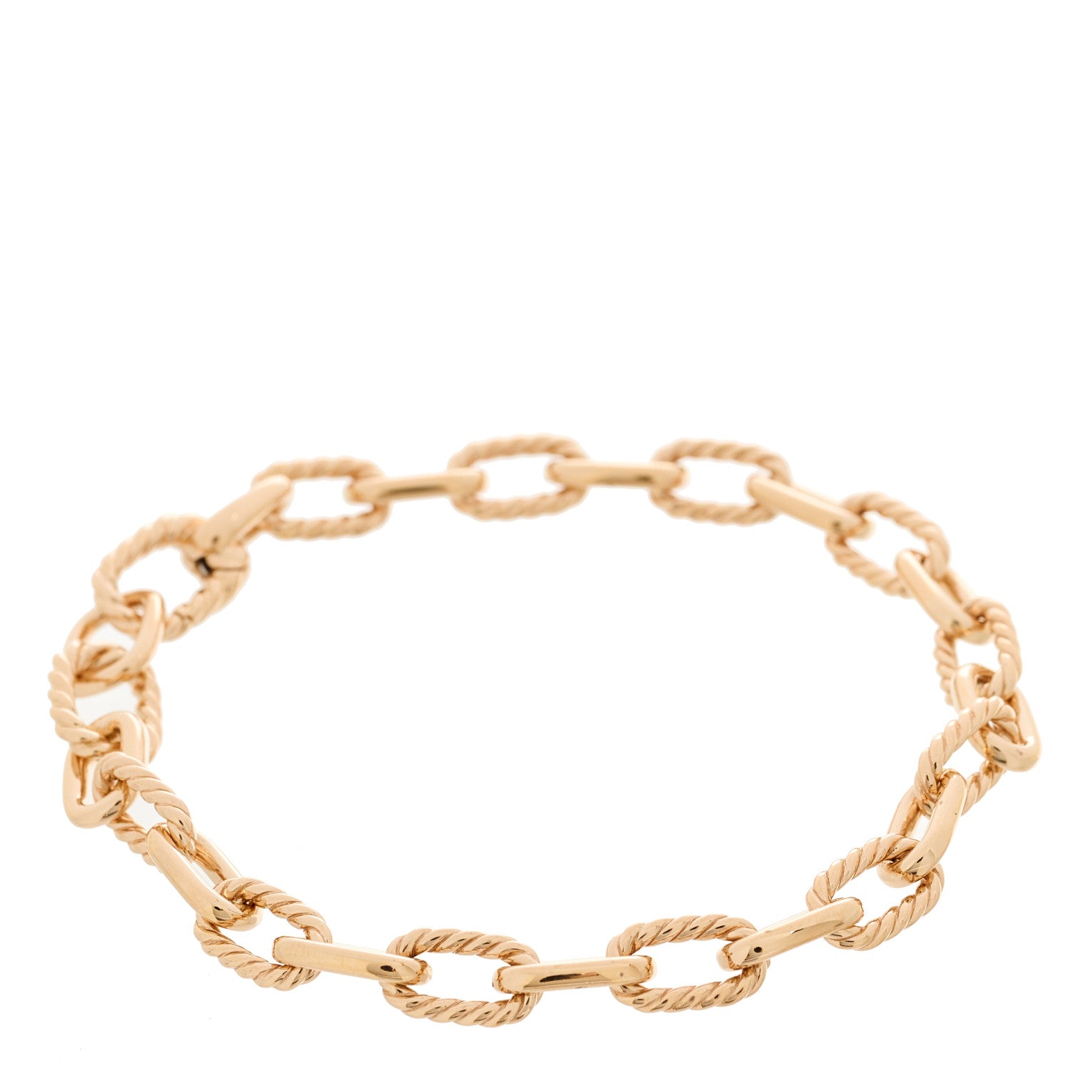 David Yurman 18K Rose Gold 6mm Madison Classic Chain Bracelet 1 of 5