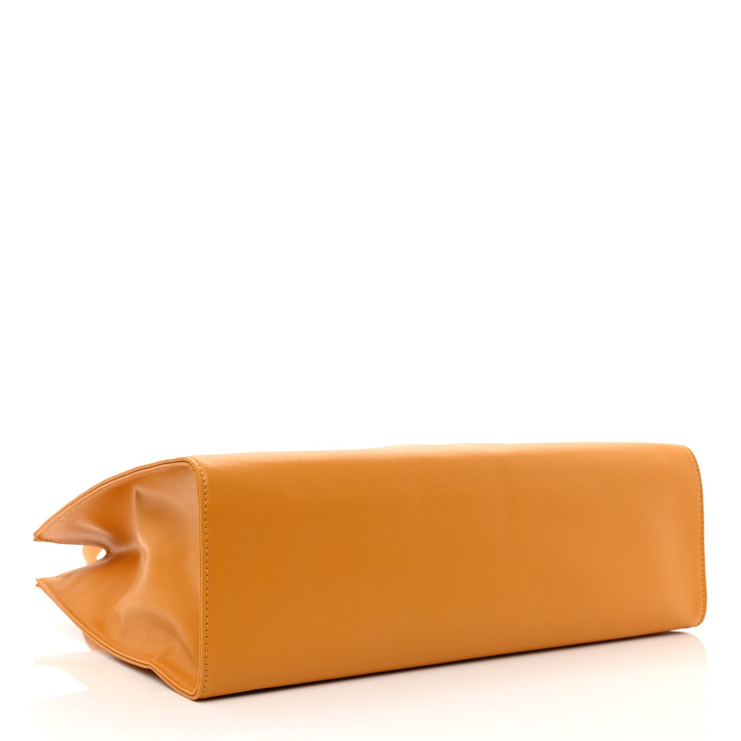 Vegan Leather Medium Shopping Bag Mustard