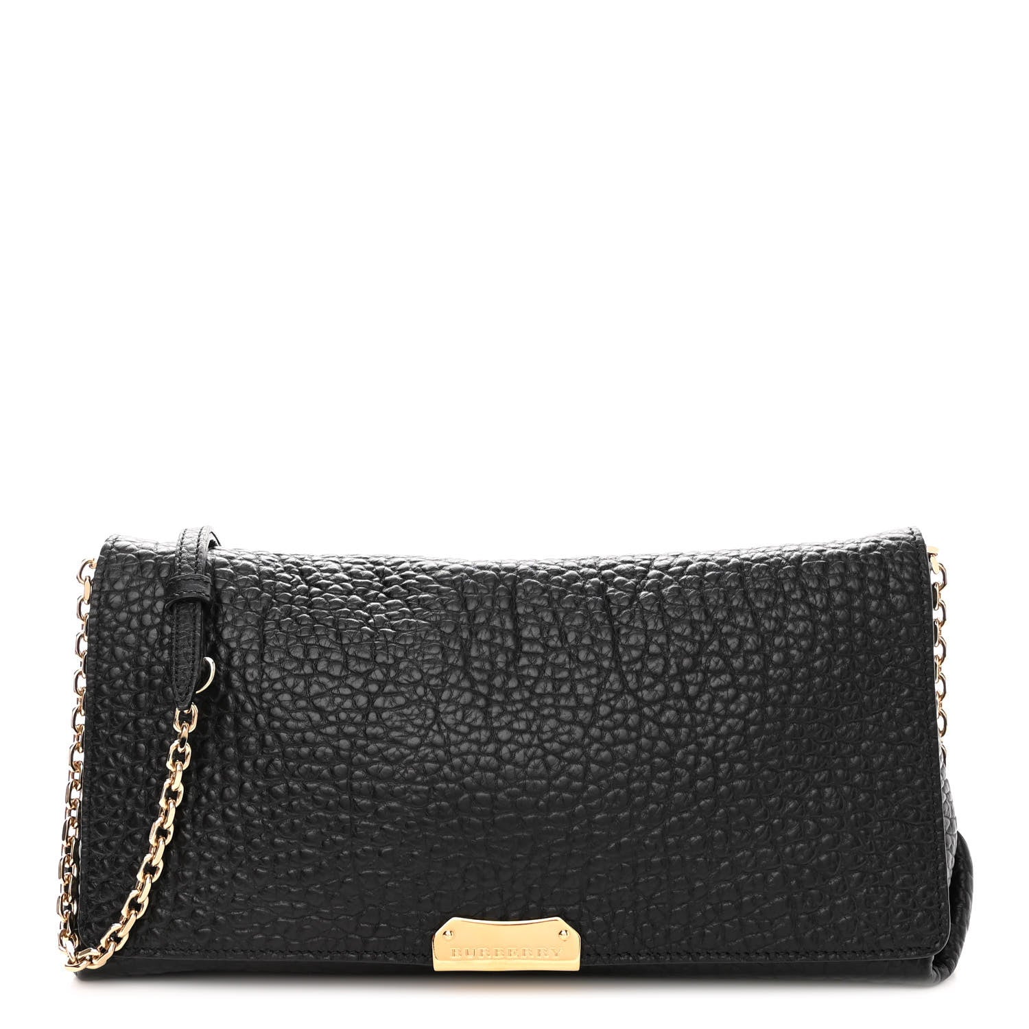 Burberry Signature Grain Medium Mildenhall Crossbody Bag Black 1 of 9