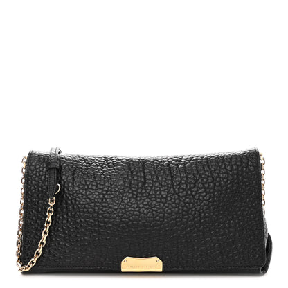 Burberry Signature Grain Medium Mildenhall Crossbody Bag Black 1 of 9