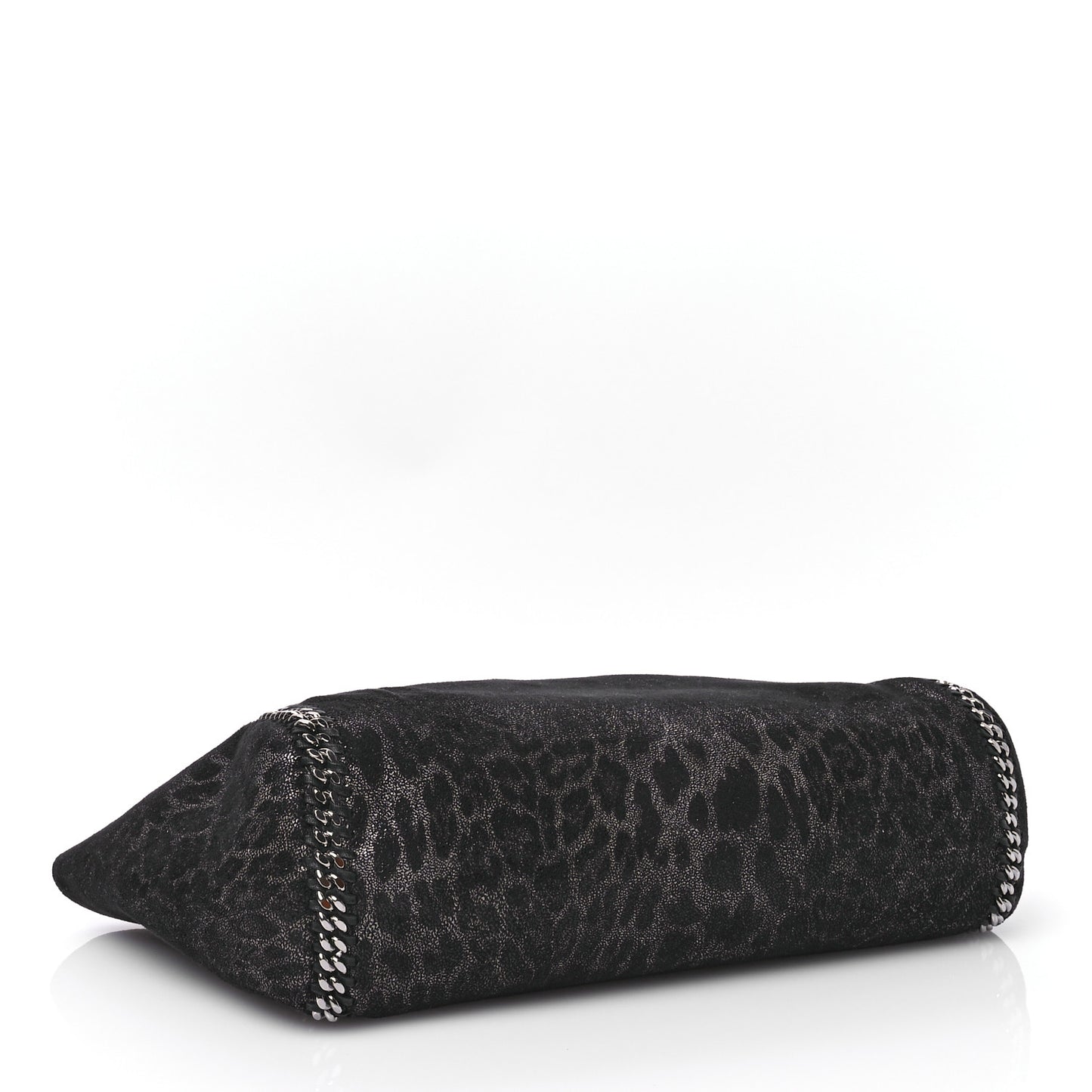 Leopard Shaggy Deer Falabella Reversible Tote Grey