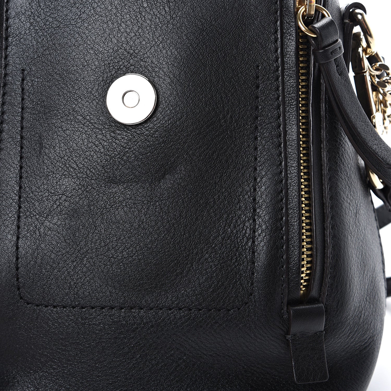 Chloe Suede Calfskin Mini Faye Backpack Black 7 of 10