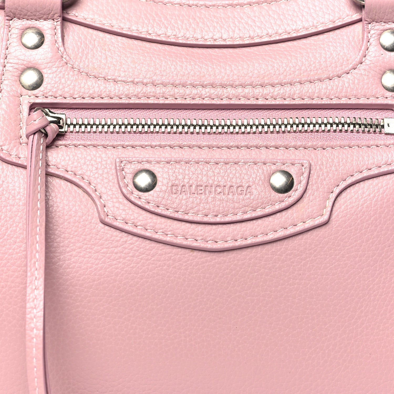 Balenciaga Grained Calfskin Neo Classic Black Hardware S City Powder Powder Pink 8 of 10
