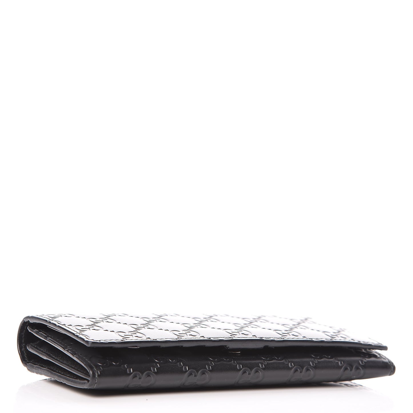 Guccissima Avel Continental Flap Wallet Black