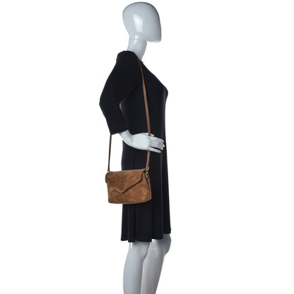 Saint Laurent Suede Toy Loulou Shoulder Bag Cinnamon 3 of 13