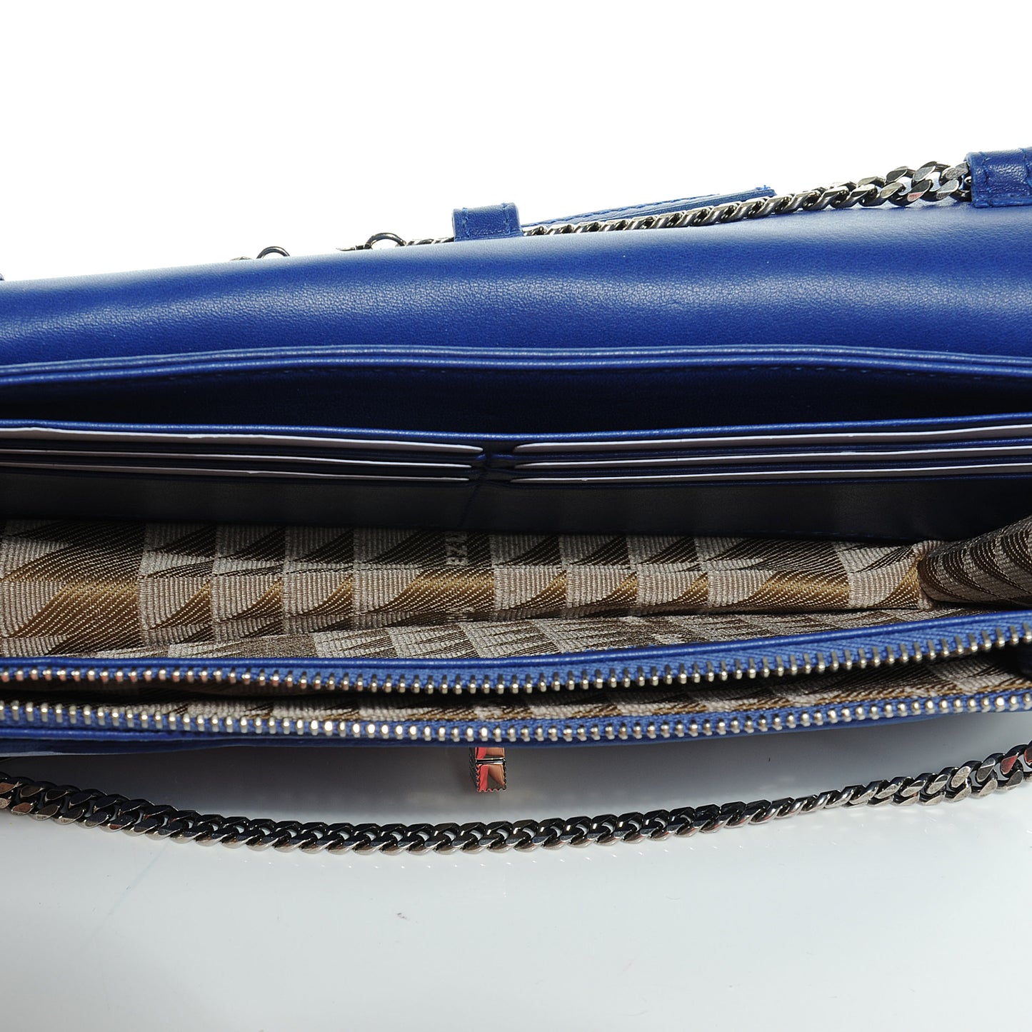 Leather PS11 Chain Wallet Royal Blue