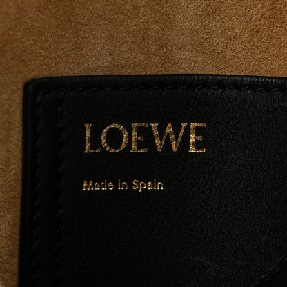 Loewe Smooth Calfskin Medium Pebble Bucket Bag Black 6 of 10