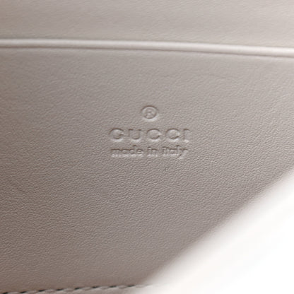 Gucci Calfskin Matelasse Mini GG Marmont Chain Wallet Mystic White 6 of 14