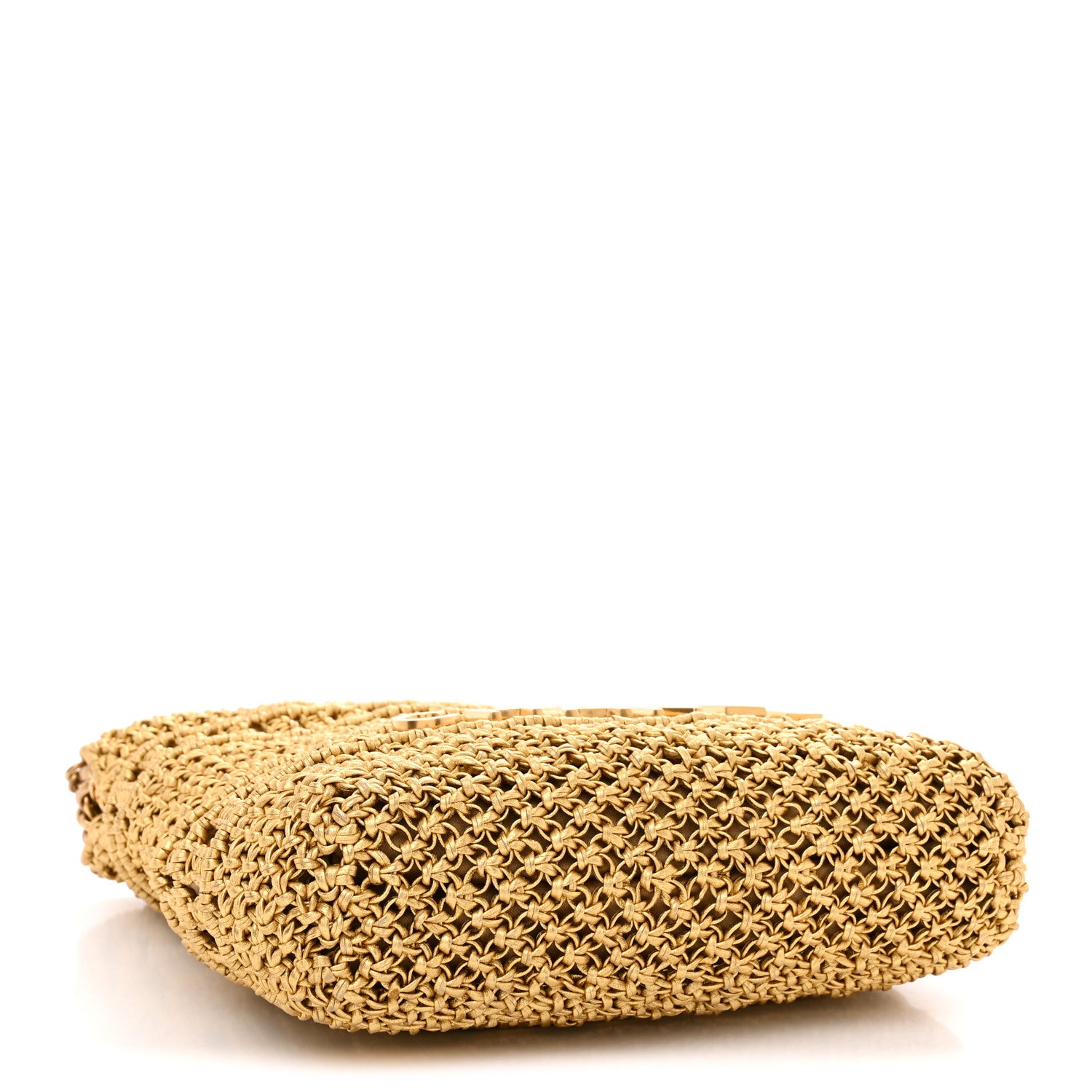 Chanel Metallic Calfskin Macrame Mini Chanel 22 Gold 4 of 10