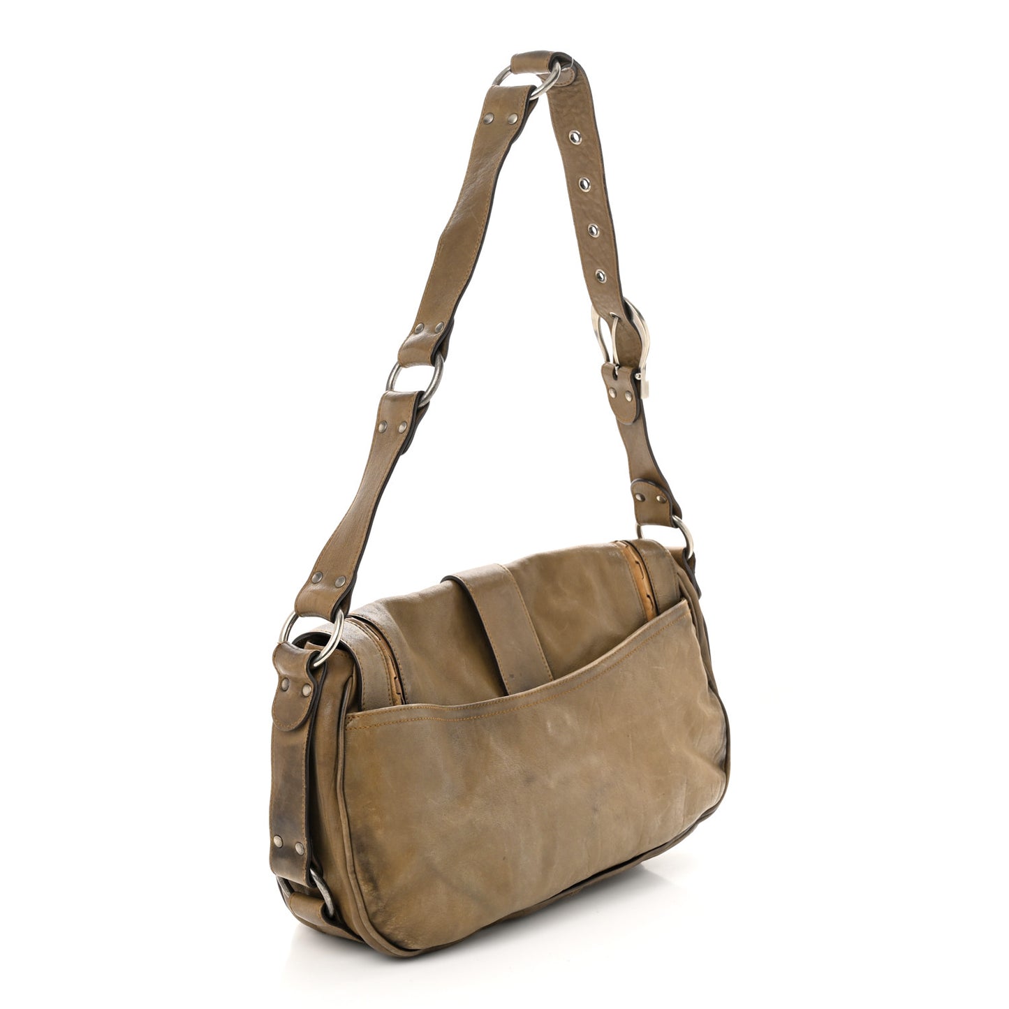 Calfskin Gaucho Double Saddle Bag Brown
