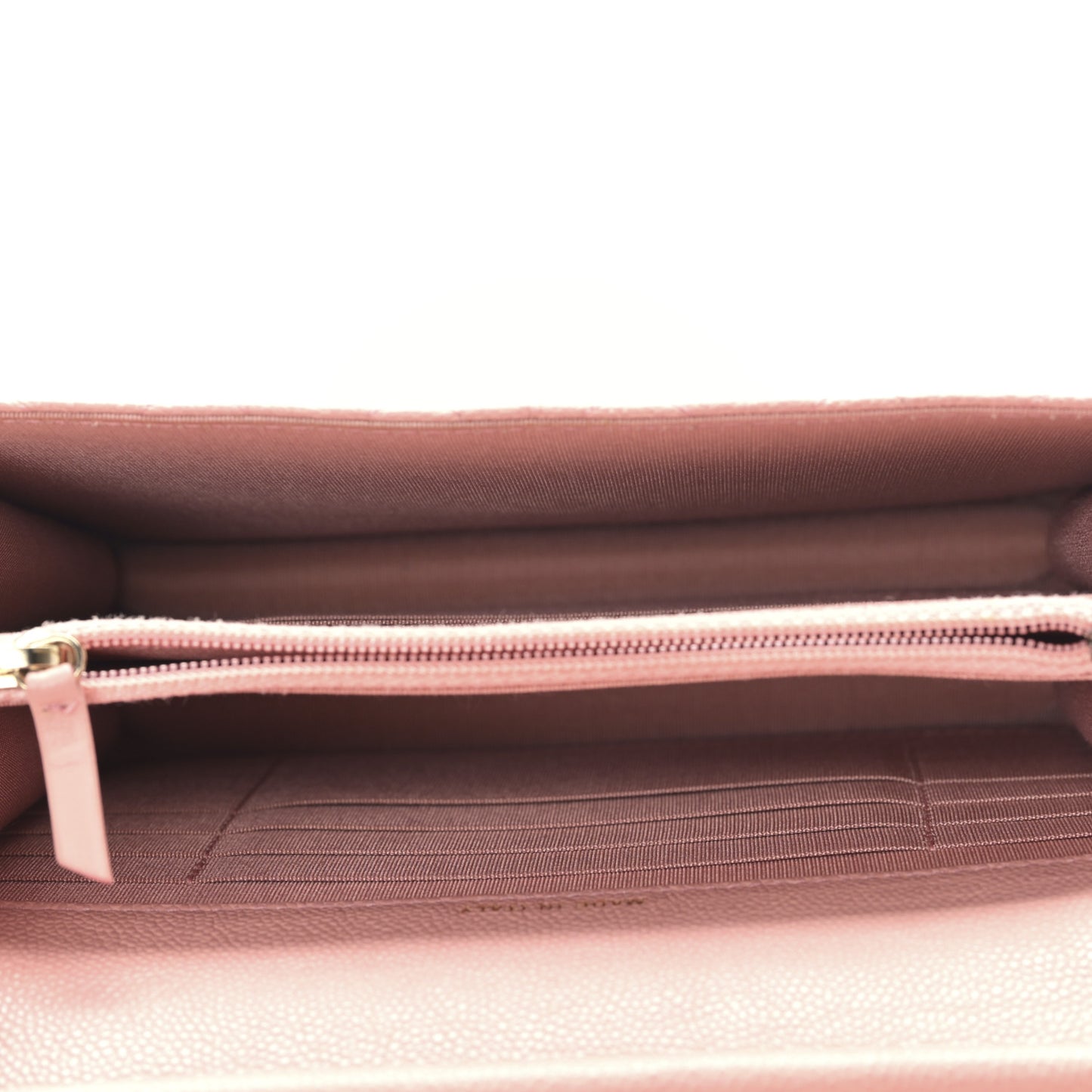 Caviar Quilted Boy Square Wallet on Chain WOC Pink