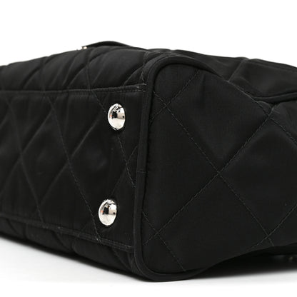 Prada Nylon Tessuto Impuntu Quilted Shoulder Bag Black 8 of 8