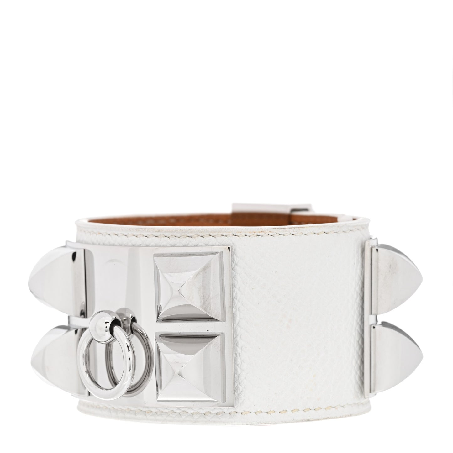 Epsom Collier De Chien CDC Bracelet S Blanc White