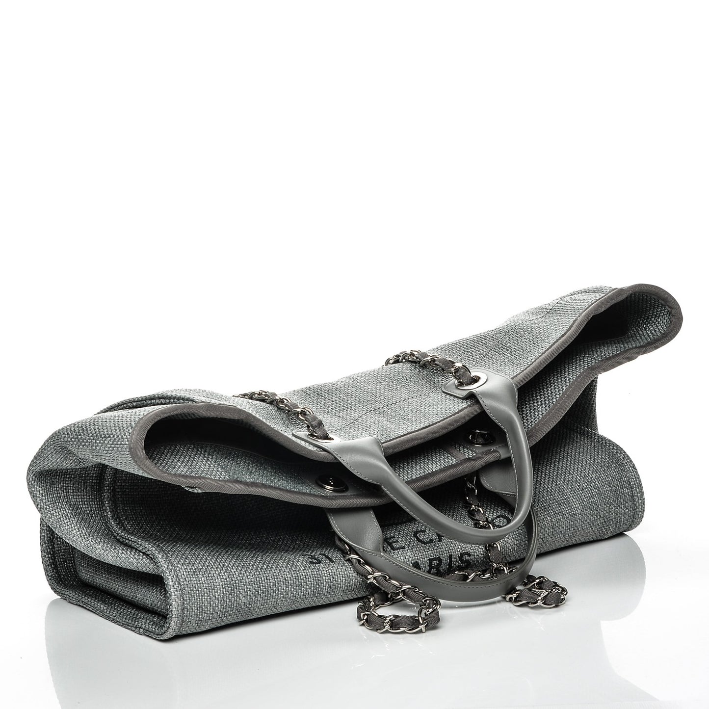 Canvas Large Deauville Tote Grey