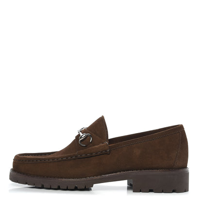 Gucci Suede Mens Horsebit Lug Sole Loafers 9 Jasper 1 of 9