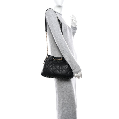 Christian Dior Lambskin Supple Macrocannage Medium Ammi Bag Black 2 of 12