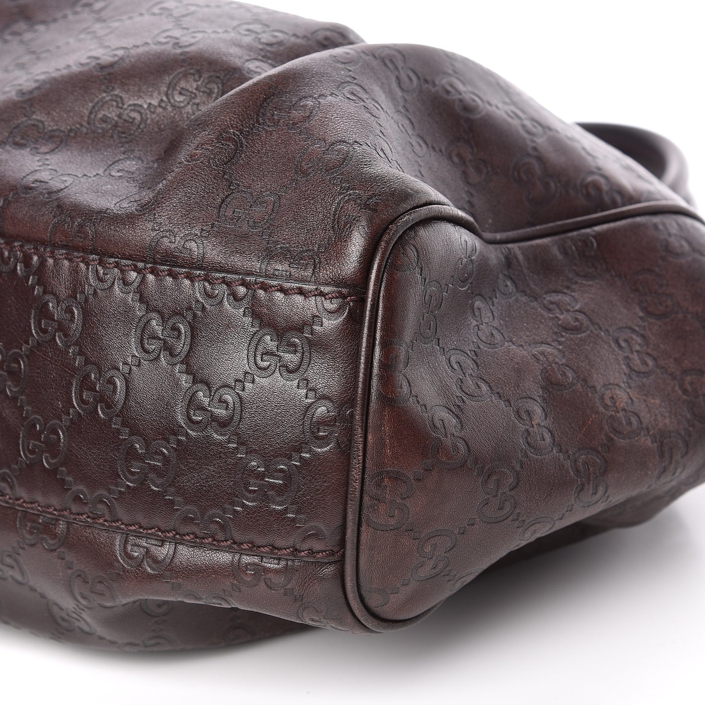 Guccissima Medium Sukey Tote Chocolate