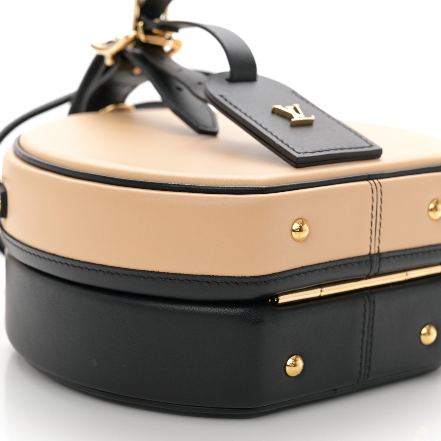 Calfskin Petite Boite Chapeau Black Beige