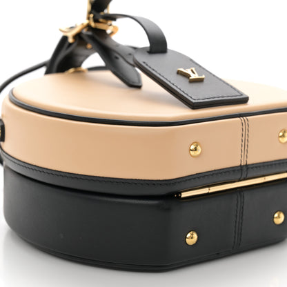 Louis Vuitton Calfskin Petite Boite Chapeau Black Beige 8 of 10