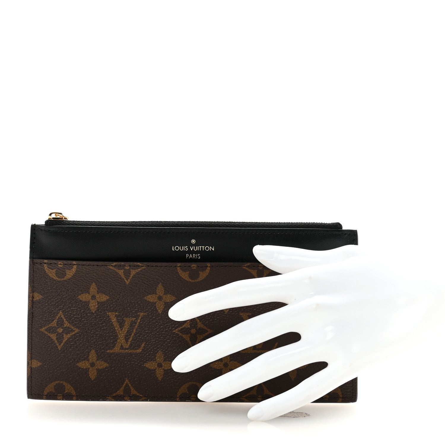 Louis Vuitton Monogram Slim Purse Black 2 of 7
