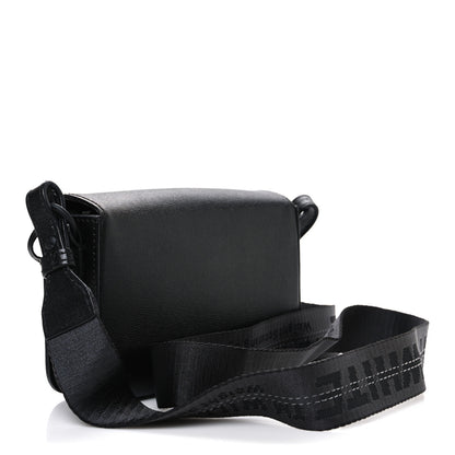 Off-White Saffiano Striped Mini Diag Binder Clip Bag Black White 2 of 9