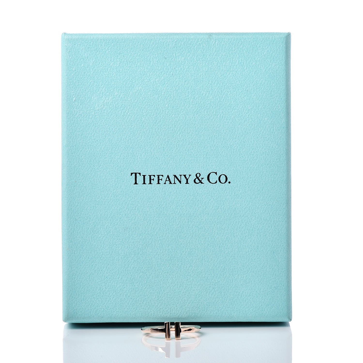 Tiffany 18K Rose Gold T Wire Ring 51 5.75 6 of 6
