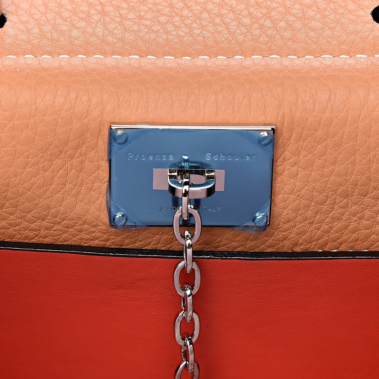 Calfskin Small Hava Top Handle Bag Wheat