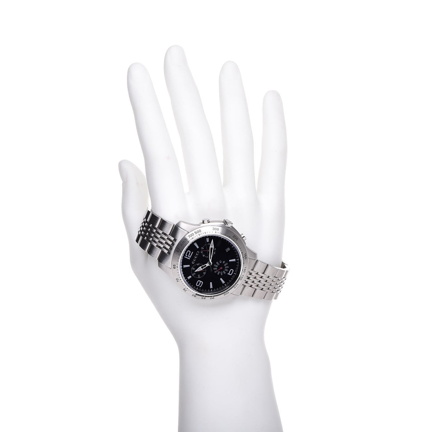 Stainless Steel 46mm G-Timeless Chronograph Quartz Watch Black