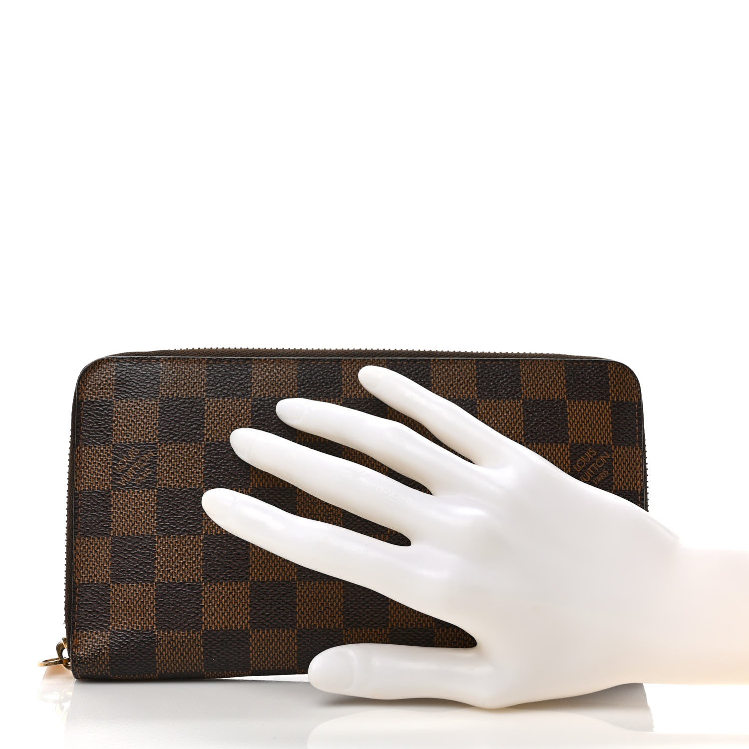 Louis Vuitton Damier Ebene Zippy Organizer Wallet 2 of 9