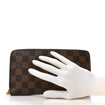 Louis Vuitton Damier Ebene Zippy Organizer Wallet 2 of 9