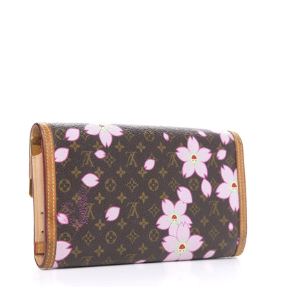 Louis Vuitton Monogram Cherry Blossom Porte Tresor International Wallet Brown 3 of 15