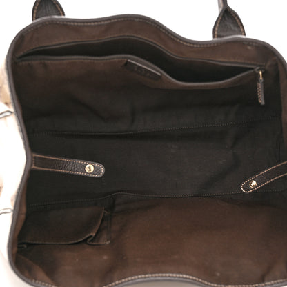 Gucci Crystal Monogram Medium Princy Tote Dark Brown 10 of 11