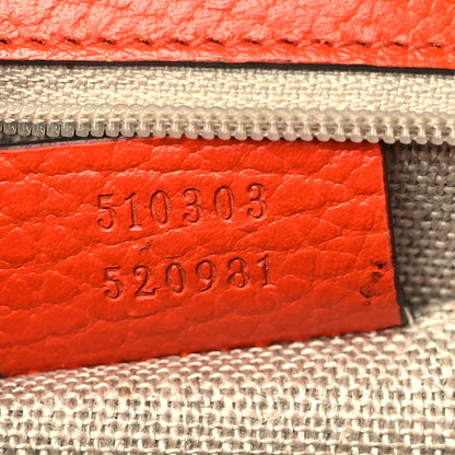 Gucci Dollar Calfskin Interlocking G Shoulder Bag Sun Orange 7 of 10