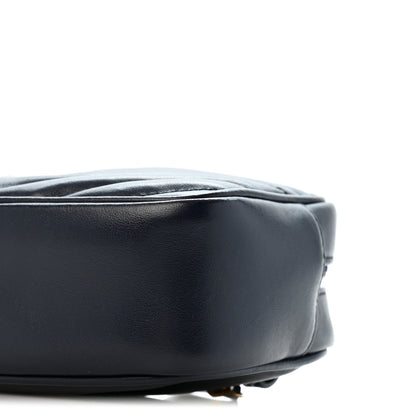 Saint Laurent Calfskin Matelasse Monogram Lou Belt Bag Black Deep Marine 10 of 11