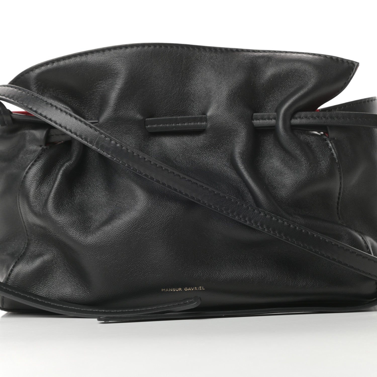 Mansur Gavriel Lambskin Mini Protea Bag Black Flamma 8 of 12