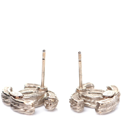 Chanel Pearl CC Earrings Gold 4 of 6