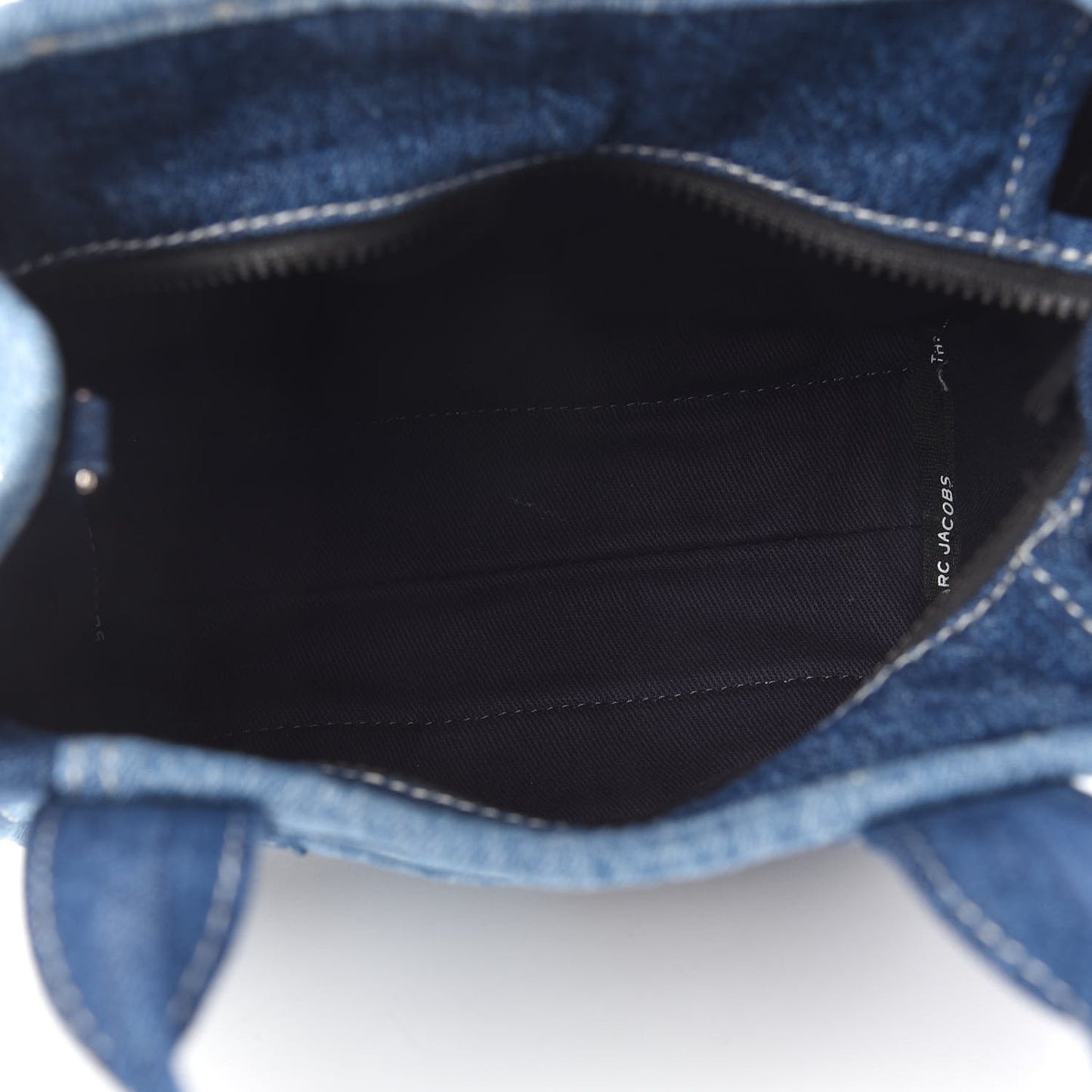 Denim Canvas Small Tote Bag Blue