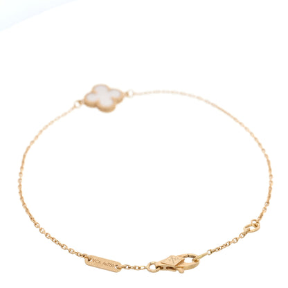 Van Cleef & Arpels 18K Yellow Gold Mother of Pearl Sweet Alhambra Bracelet 2 of 4
