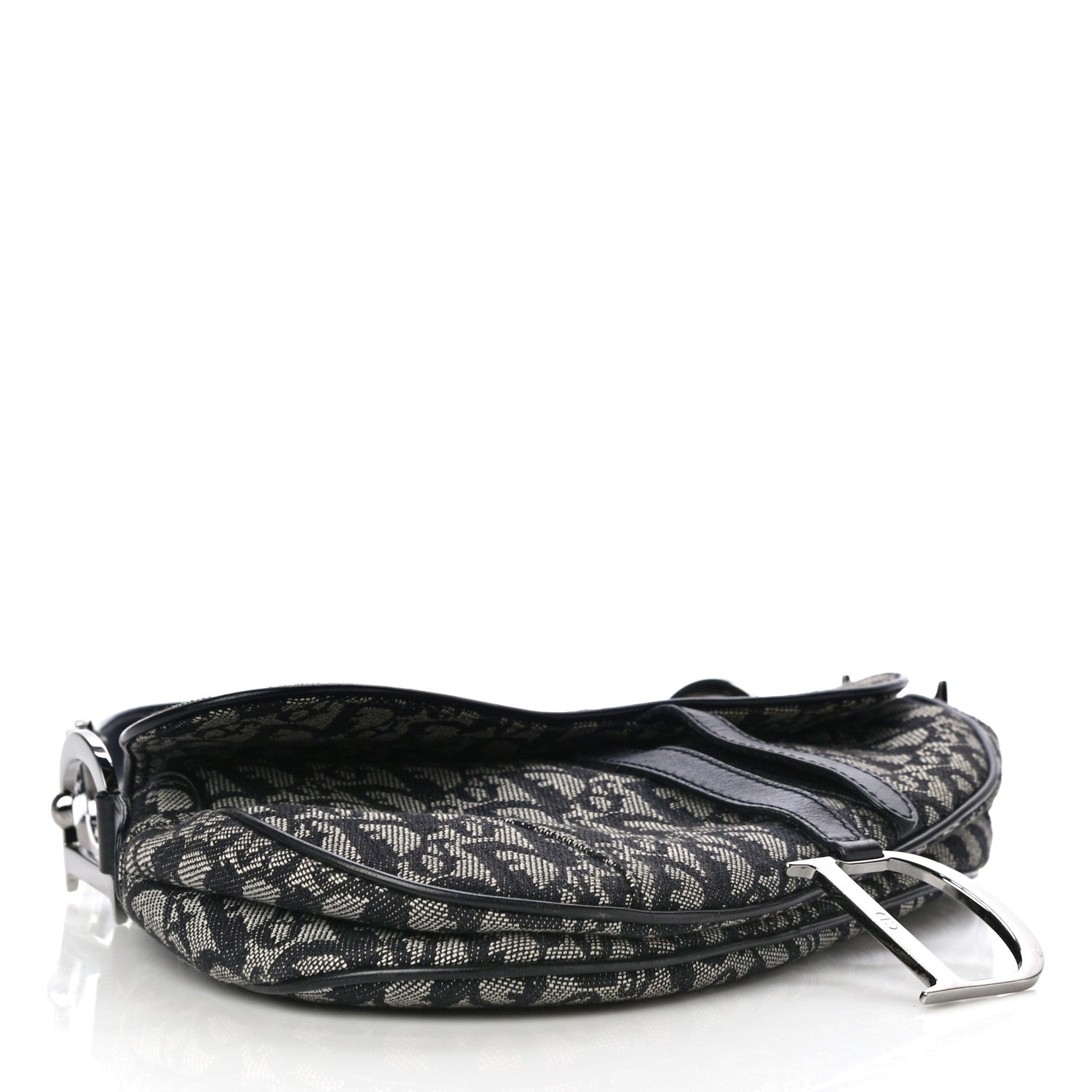 Christian Dior Monogram Saddle Bag Black 3 of 14