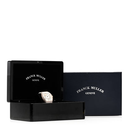 Franck Muller 18K Rose Gold Alligator Diamond Pave Bezel 32mm Vanguard Quartz Watch V32QZD5NE 5 of 5