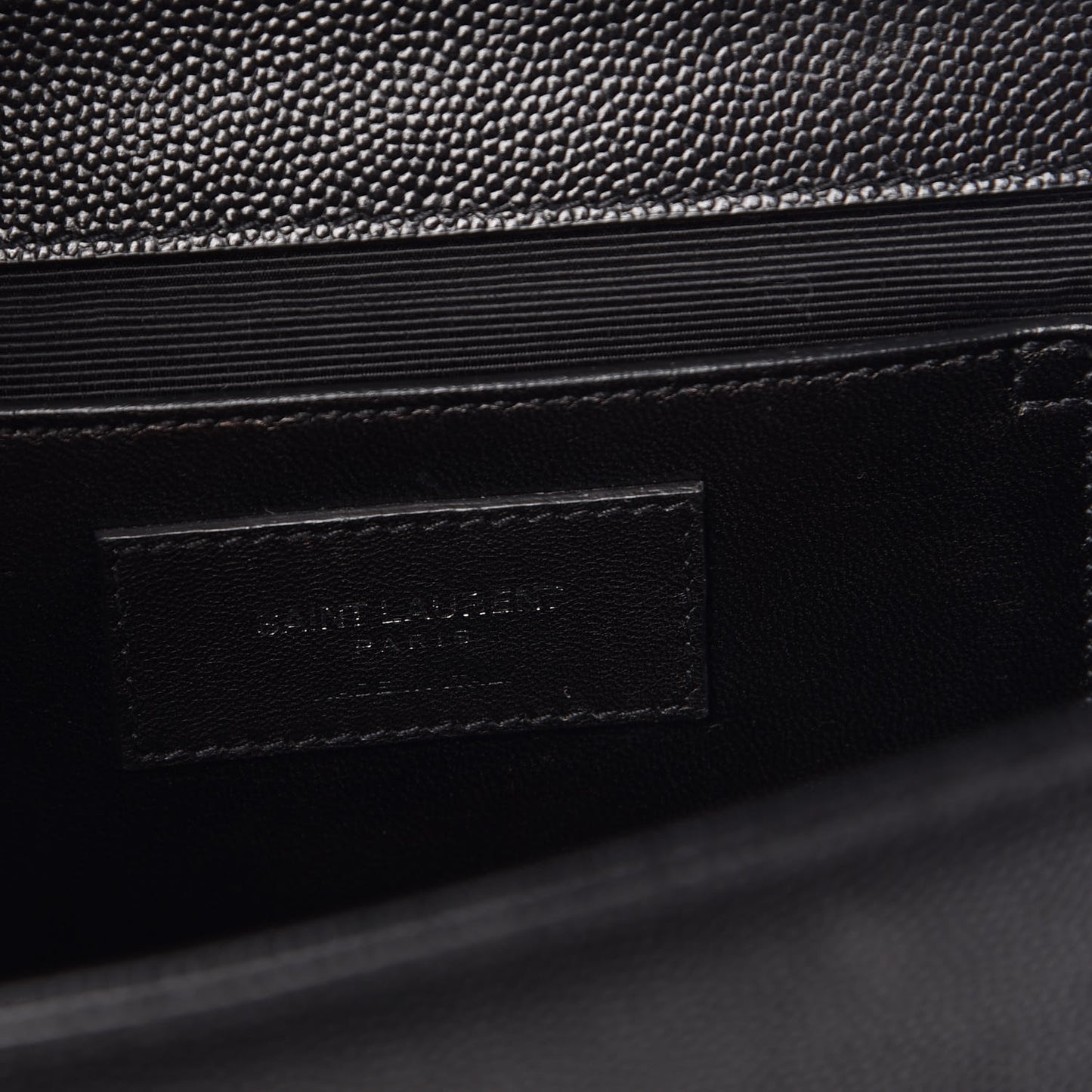 Grain De Poudre Medium Classic Monogram Kate Satchel Black