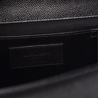 Saint Laurent Grain De Poudre Medium Classic Monogram Kate Satchel Black 6 of 11